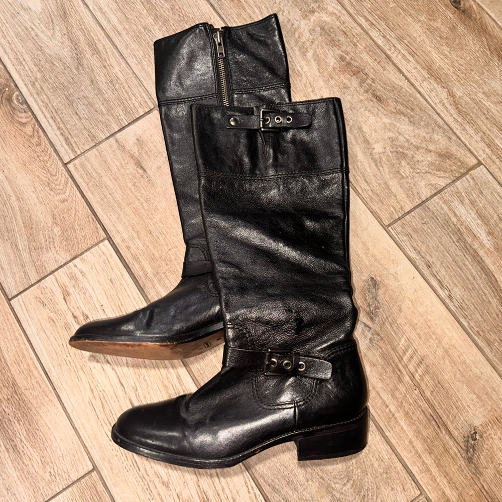 Black Leather Boots
